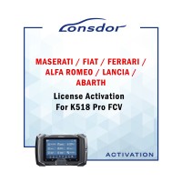 Активация Lonsdor Maserati Fiat Ferrari Alfa Romeo Lancia Abarth License Activation For K518 Pro FCV